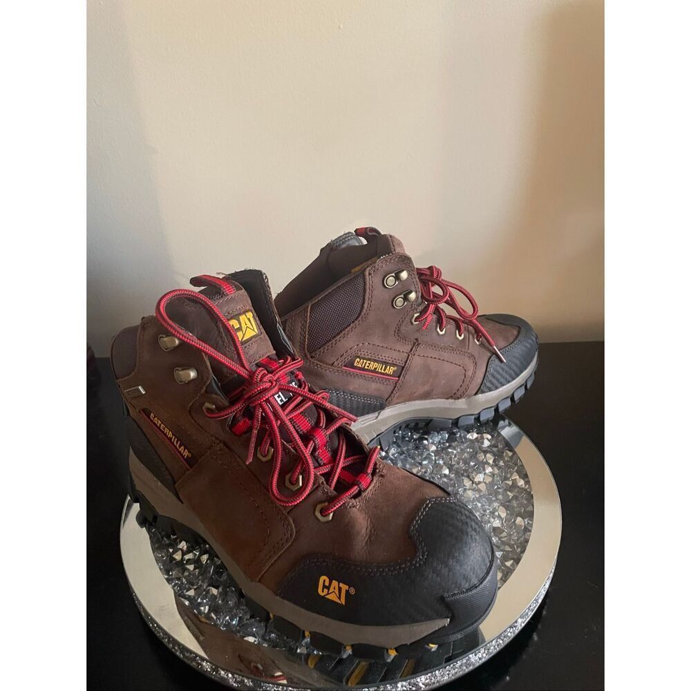 CAT caterpillar Navigator Mid Waterproof Boot Men's steel toe work boots size 9 - Picture 11 of 11